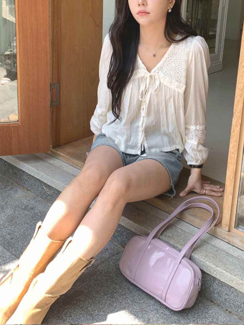 DOUZEMOIS東大門㊣代購女裝新品真品人氣熱賣襯衫蕾絲衫蕾絲DOUZEMOIS襯衫/蕾絲衫