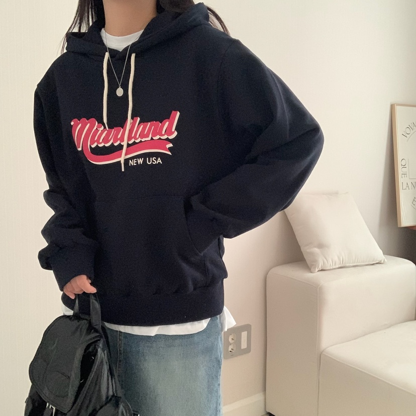 HELLO JINI韓國代購㊣女裝新品休閑人氣熱賣時尚職業25秋冬衛衣HELLO JINI衛衣