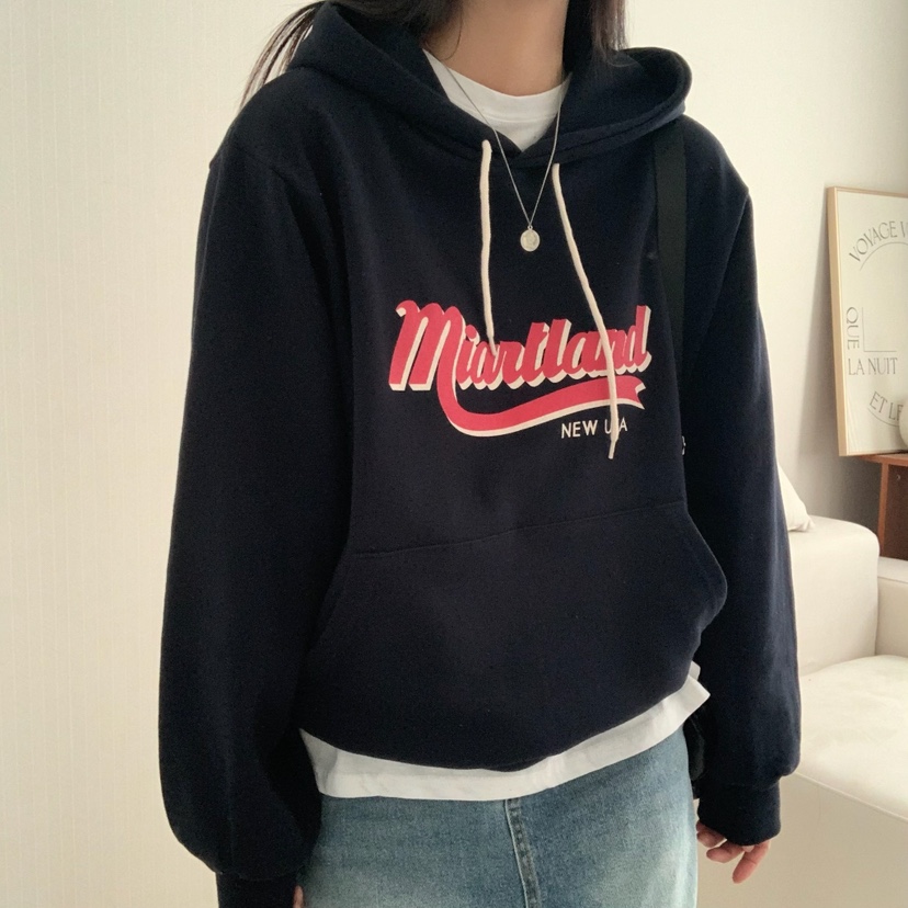 HELLO JINI韓國代購㊣女裝新品休閑人氣熱賣時尚職業25秋冬衛衣HELLO JINI衛衣