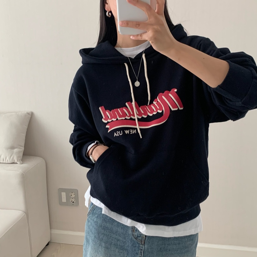 HELLO JINI韓國代購㊣女裝新品休閑人氣熱賣時尚職業25秋冬衛衣HELLO JINI衛衣