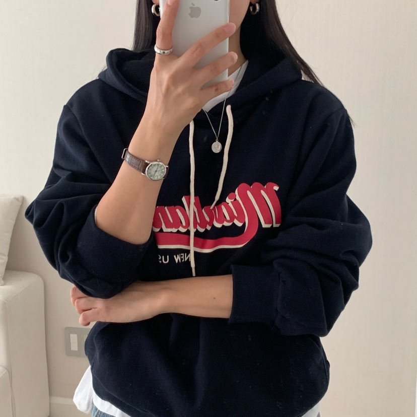 HELLO JINI韓國代購㊣女裝新品休閑人氣熱賣時尚職業25秋冬衛衣HELLO JINI衛衣
