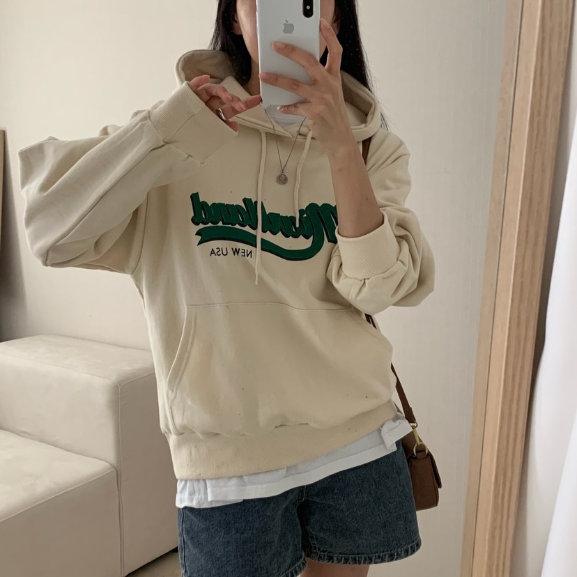 HELLO JINI韓國代購㊣女裝新品休閑人氣熱賣時尚職業25秋冬衛衣HELLO JINI衛衣