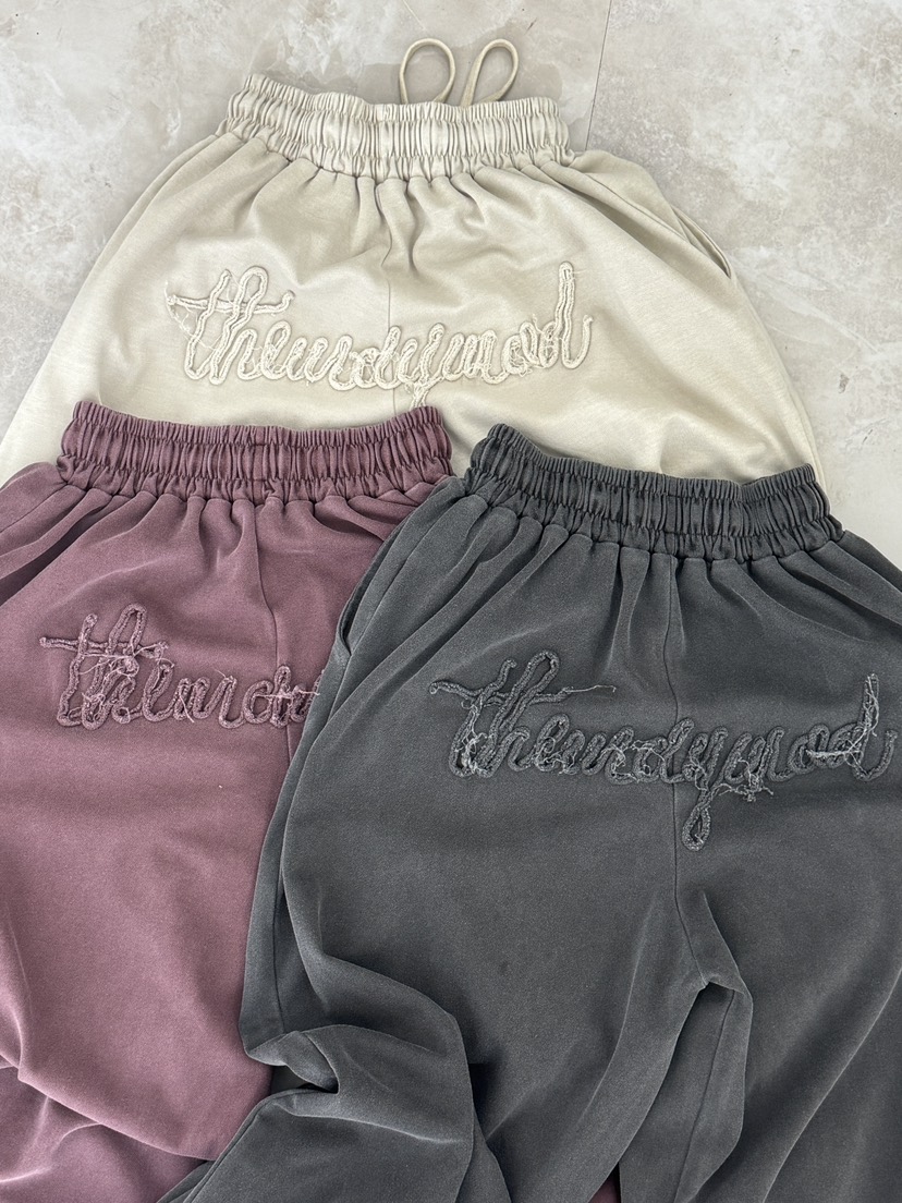 UNA/THE MAY東大門㊣代購女裝新品休閑人氣休閑褲水洗刺繡THEMAY/UNA休閑褲