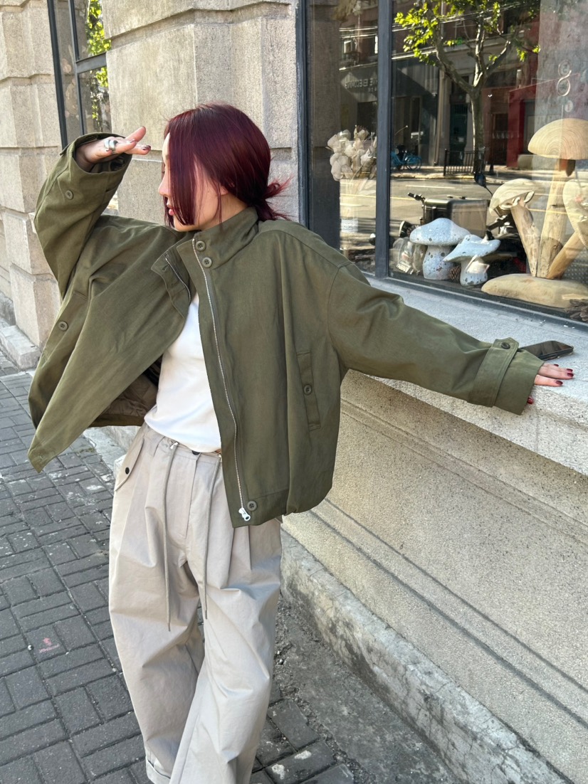 OVER NEAR東大門㊣直郵女士新品時尚25秋冬熱賣人氣推薦夾克OVER NEAR夾克
