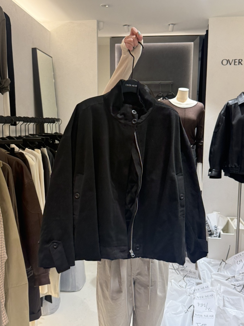 OVER NEAR東大門㊣直郵女士新品時尚25秋冬熱賣人氣推薦夾克OVER NEAR夾克圖色2