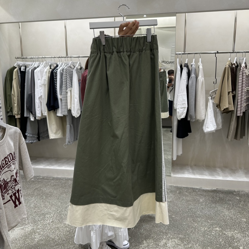 AFTERNOON韓國直郵㊣女裝新品休閑時尚熱賣25秋冬推薦長裙棉質AFTERNOON長裙