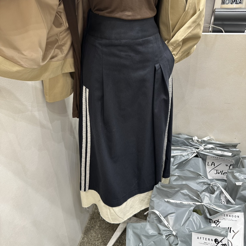 AFTERNOON韓國直郵㊣女裝新品休閑時尚熱賣25秋冬推薦長裙棉質AFTERNOON長裙圖色3