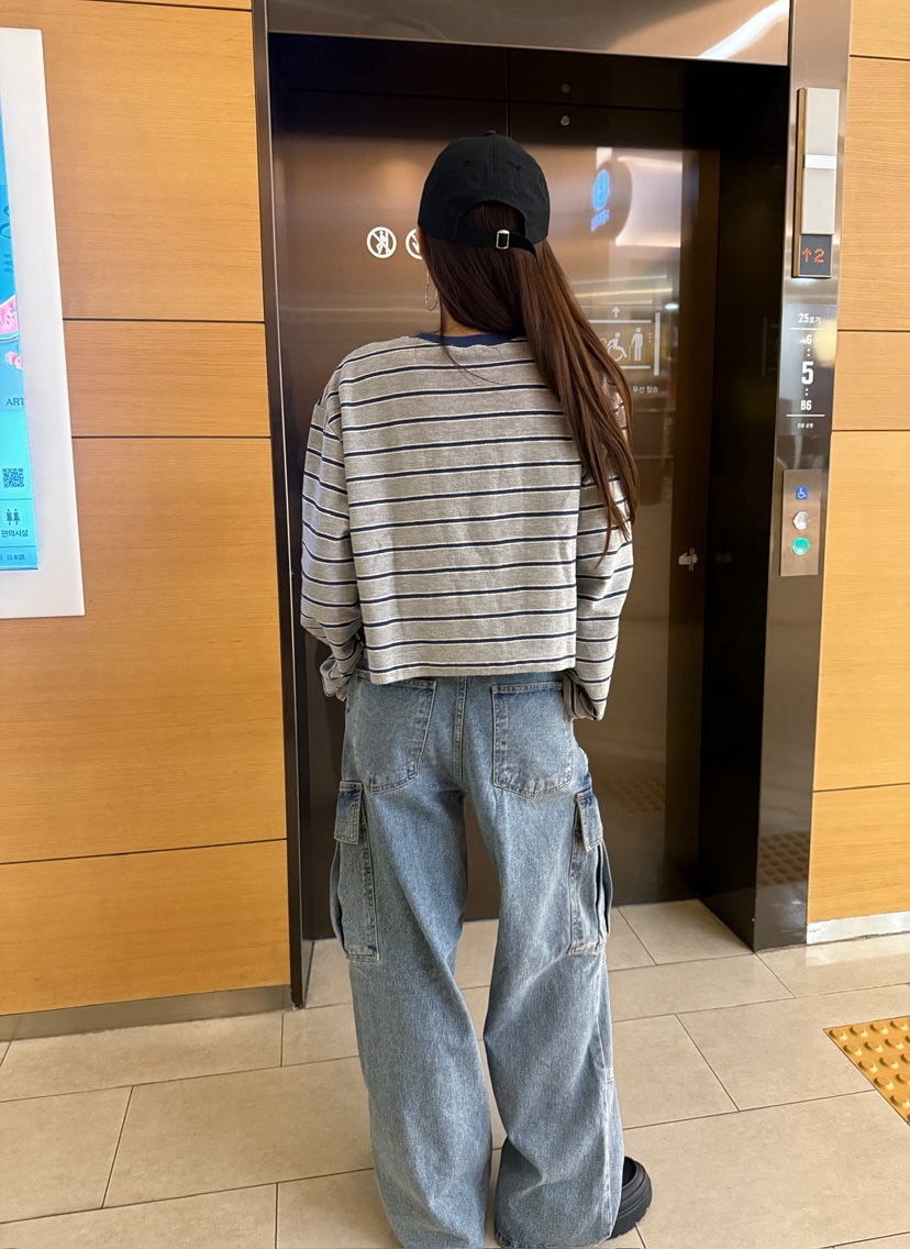 LUMIPLE東大門㊣實拍女士新品推薦職業時尚人氣熱賣25秋冬牛仔褲LUMIPLE牛仔褲