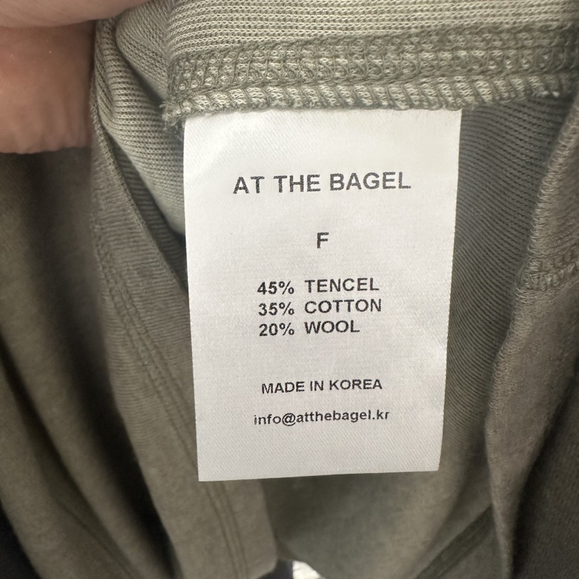 AT THE BAGEL韓國代購㊣女裝新款25秋冬真品人氣職業時尚T恤AT THE BAGELT恤