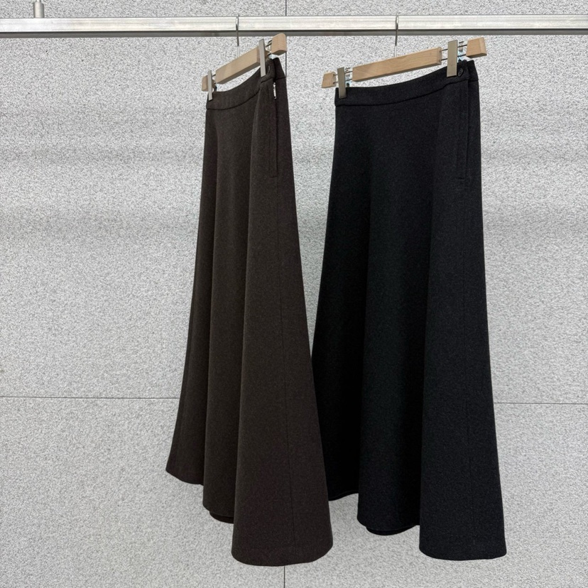 AT THE BAGEL韓國代購㊣女士新品真品推薦25秋冬休閑長裙AT THE BAGEL長裙