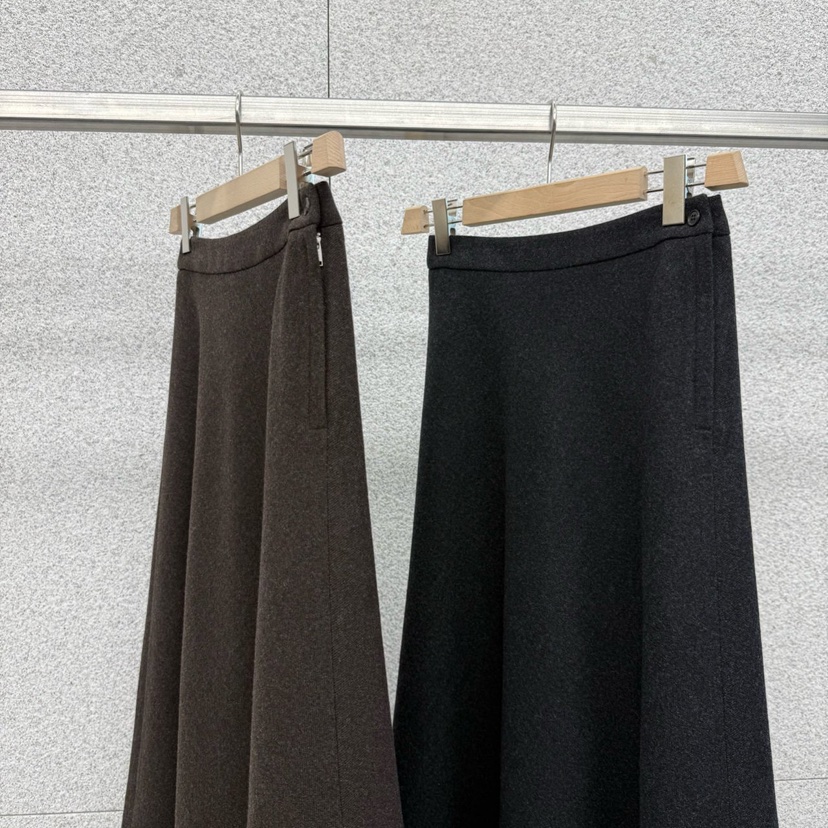 AT THE BAGEL韓國代購㊣女士新品真品推薦25秋冬休閑長裙AT THE BAGEL長裙