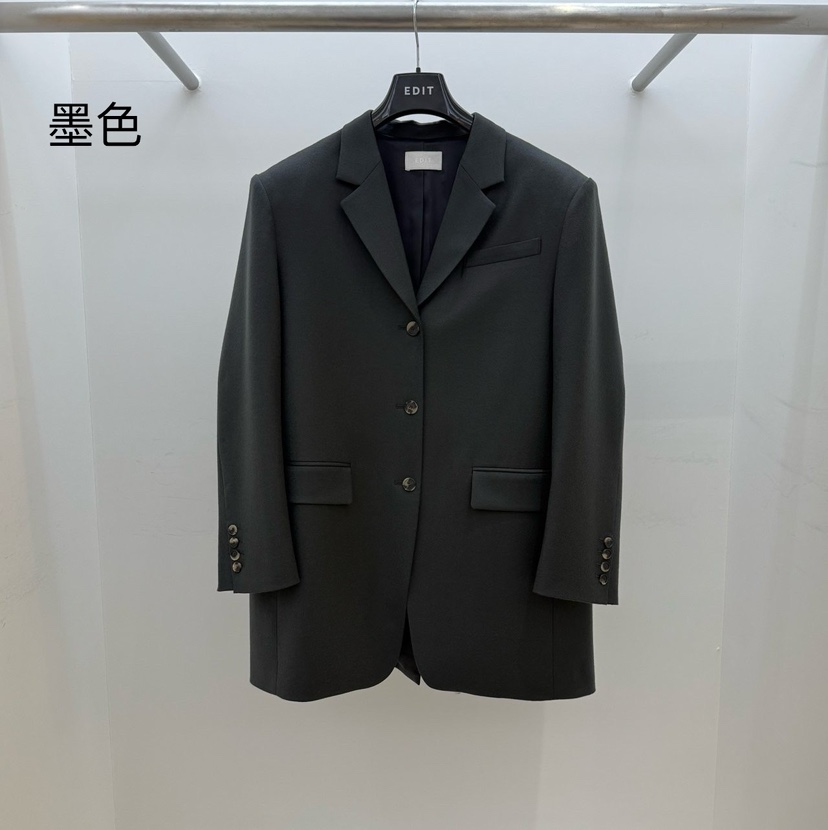 EDIT韓國代購㊣女裝新品時尚熱賣職業休閑人氣25秋冬真品夾克EDIT夾克