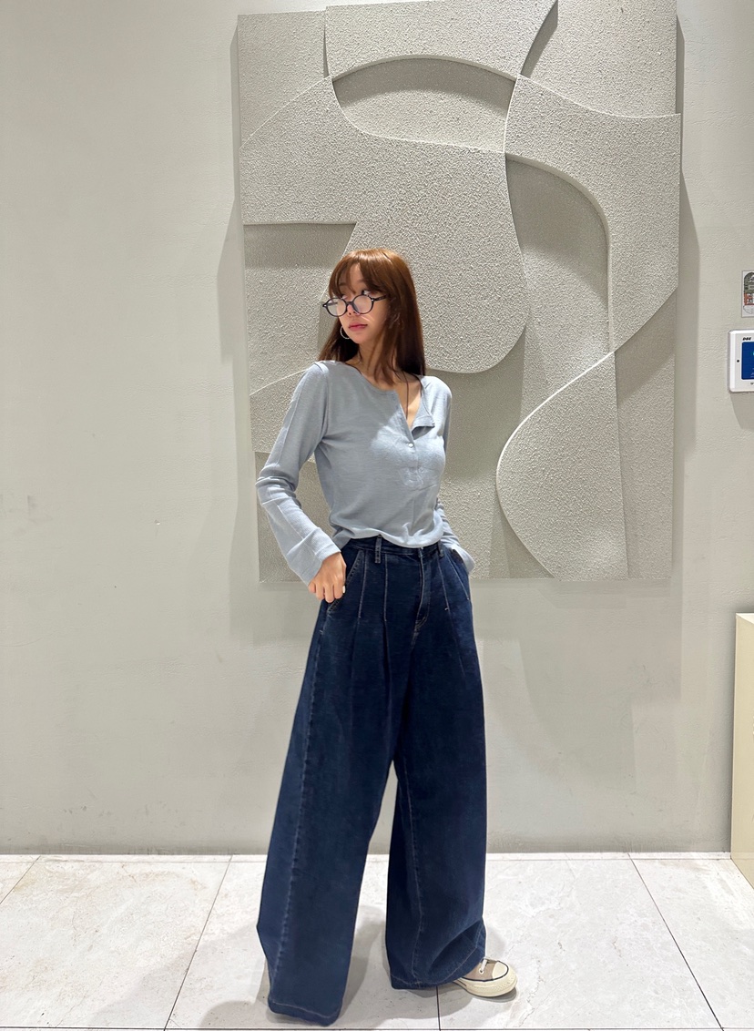 LUMIPLE韓國代購㊣女裝新品推薦真品時尚職業25秋冬人氣牛仔褲LUMIPLE牛仔褲圖色2