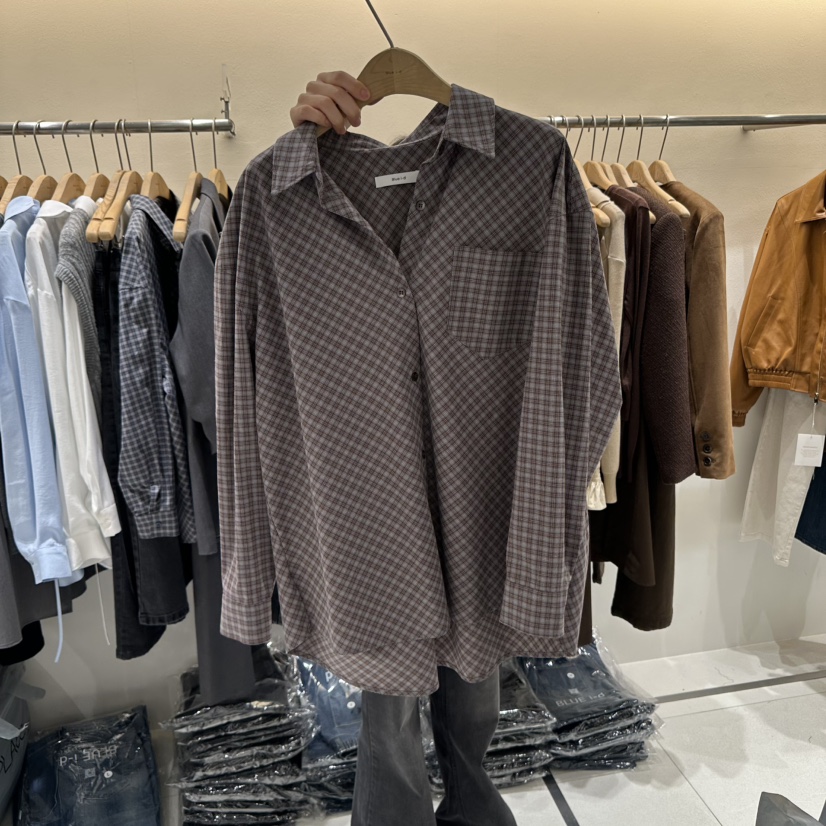 BLUEI-D東大門㊣代購女士新品休閑真品職業熱賣襯衫蕾絲衫Blue i-d襯衫/蕾絲衫圖色2