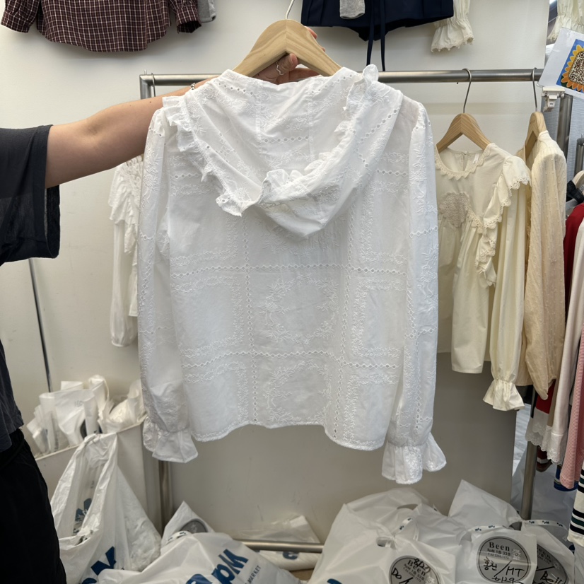 BEEN-A韓國直郵㊣女裝新品職業時尚推薦休閑人氣襯衫蕾絲衫BEEN-A襯衫/蕾絲衫