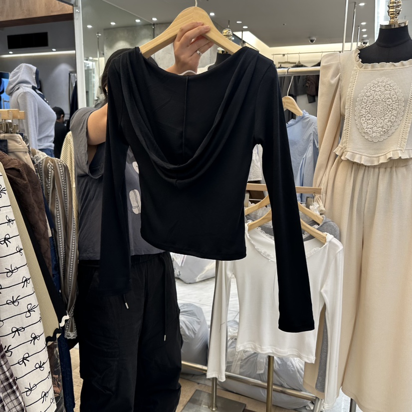 BEEN-A東大門㊣代購女裝新品熱賣人氣休閑25秋冬推薦長袖T恤BEEN-A長袖T恤