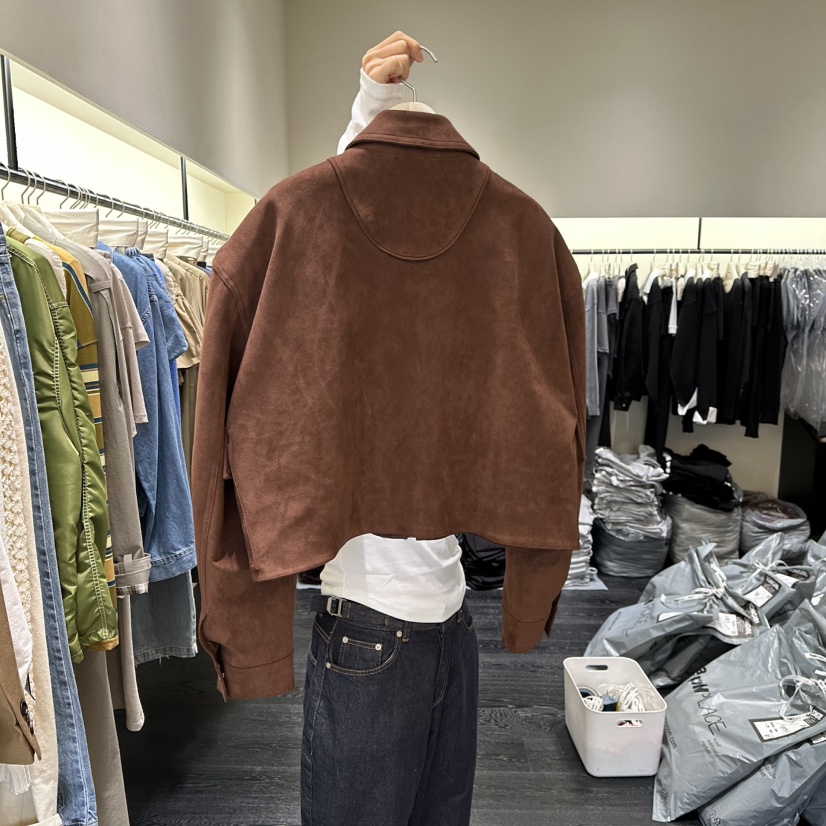 TOMGIRL韓國代購㊣女士新品熱賣真品職業推薦時尚夾克絨面革TOMGIRL夾克
