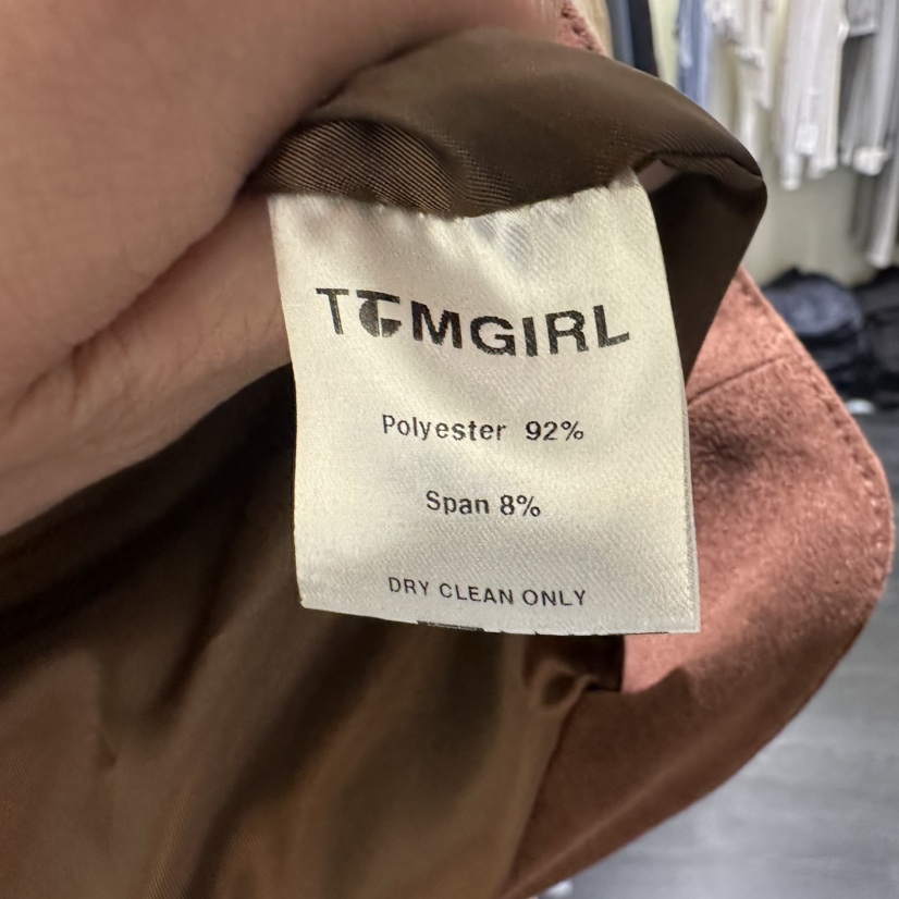 TOMGIRL韓國代購㊣女士新品熱賣真品職業推薦時尚夾克絨面革TOMGIRL夾克