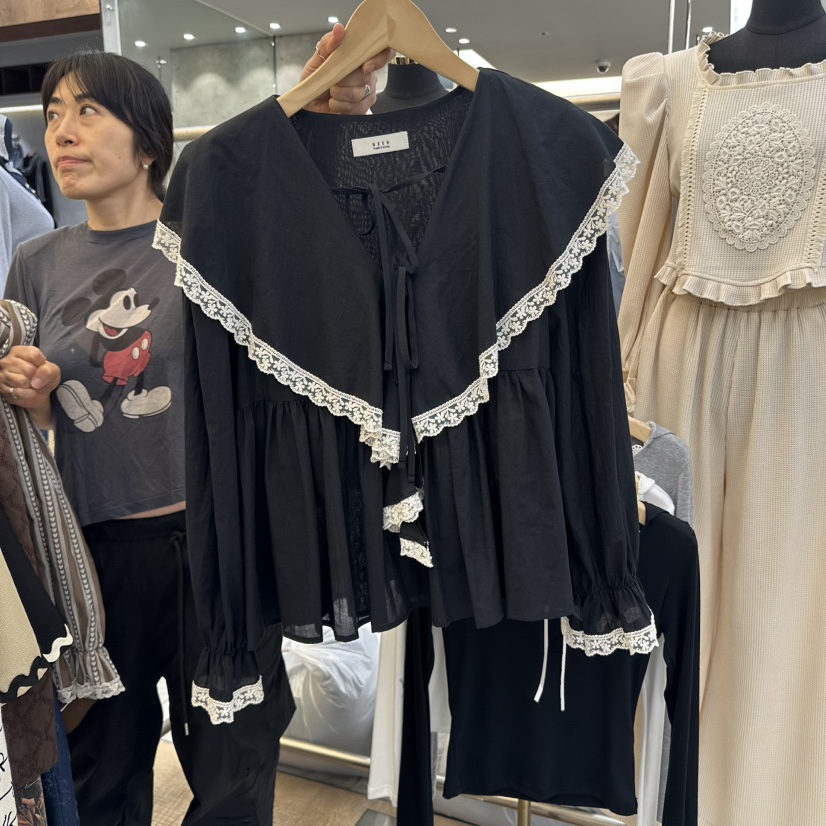 BEEN-A韓國直郵㊣女士新款職業人氣推薦休閑25秋冬襯衫蕾絲衫BEEN-A襯衫/蕾絲衫圖色2