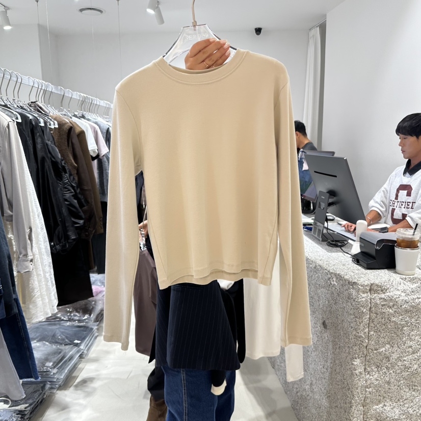 NEROLI 36東大門㊣直郵女裝新款職業真品人氣休閑25秋冬長袖T恤NEROLI 36長袖T恤