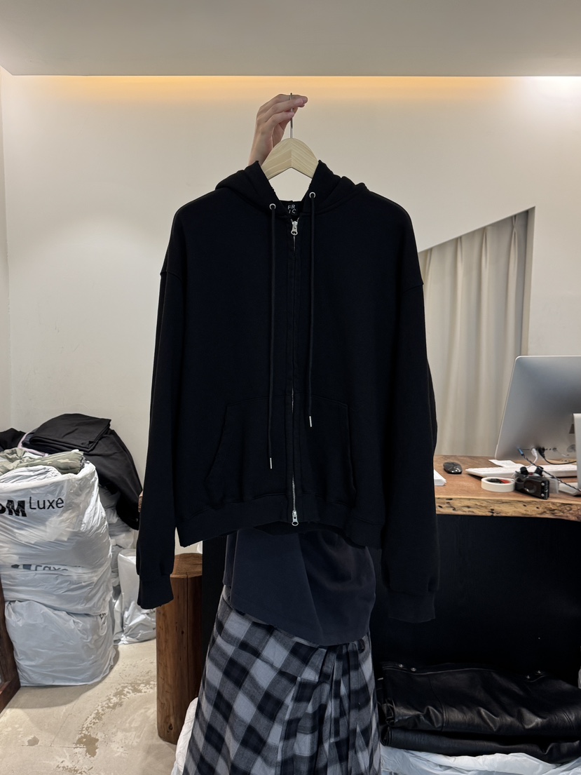 FRIC東大門㊣直郵女裝新款熱賣職業推薦休閑夾克連帽拉鏈衫FRIC夾克圖色3