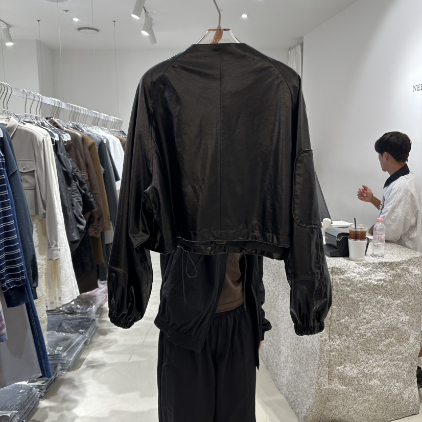NEROLI 36東大門㊣實拍女裝新品推薦職業25秋冬時尚夾克皮革NEROLI 36夾克