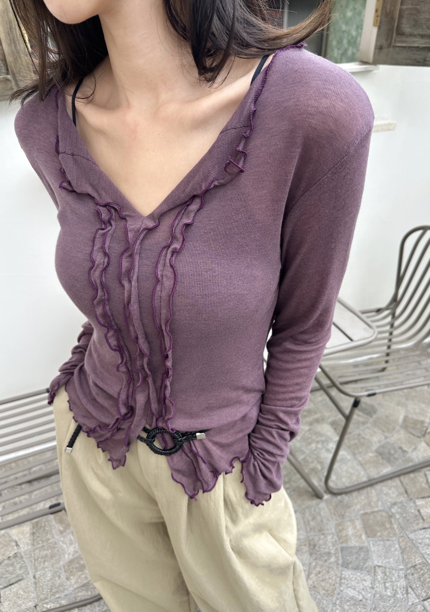 CLASSY-O韓國代購㊣女士新品25秋冬襯衫蕾絲衫不含腰帶天絲CLASSY-O襯衫/蕾絲衫