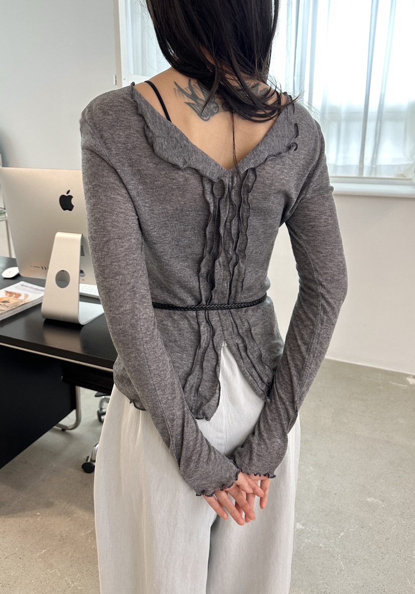 CLASSY-O韓國代購㊣女士新品25秋冬襯衫蕾絲衫不含腰帶天絲CLASSY-O襯衫/蕾絲衫