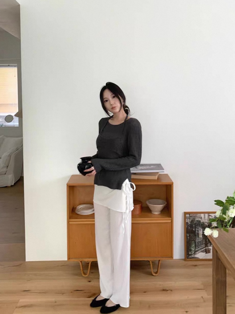 DOUZEMOIS韓國代購㊣女裝新品休閑真品推薦熱賣人氣針織衫緊身DOUZEMOIS針織衫