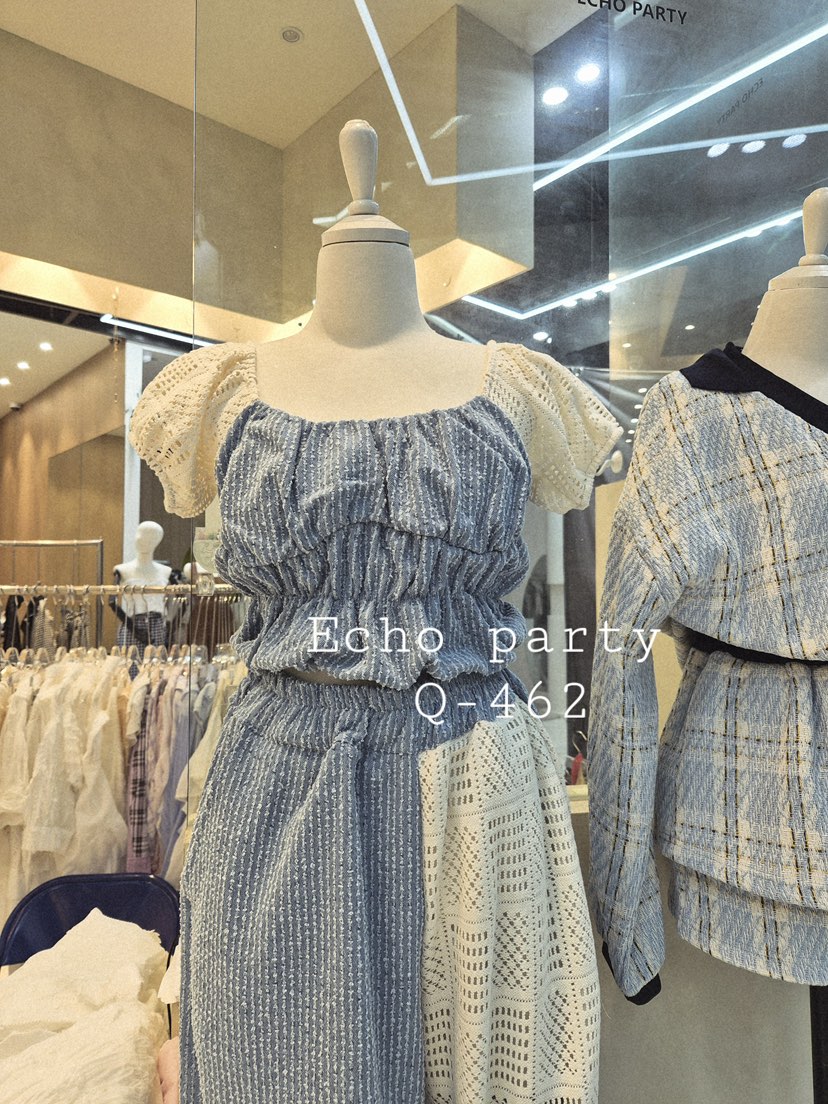 ECHOPARTY東大門㊣實拍女裝新品人氣真品休閑職業T恤泡泡袖ECHOPARTYT恤圖色2