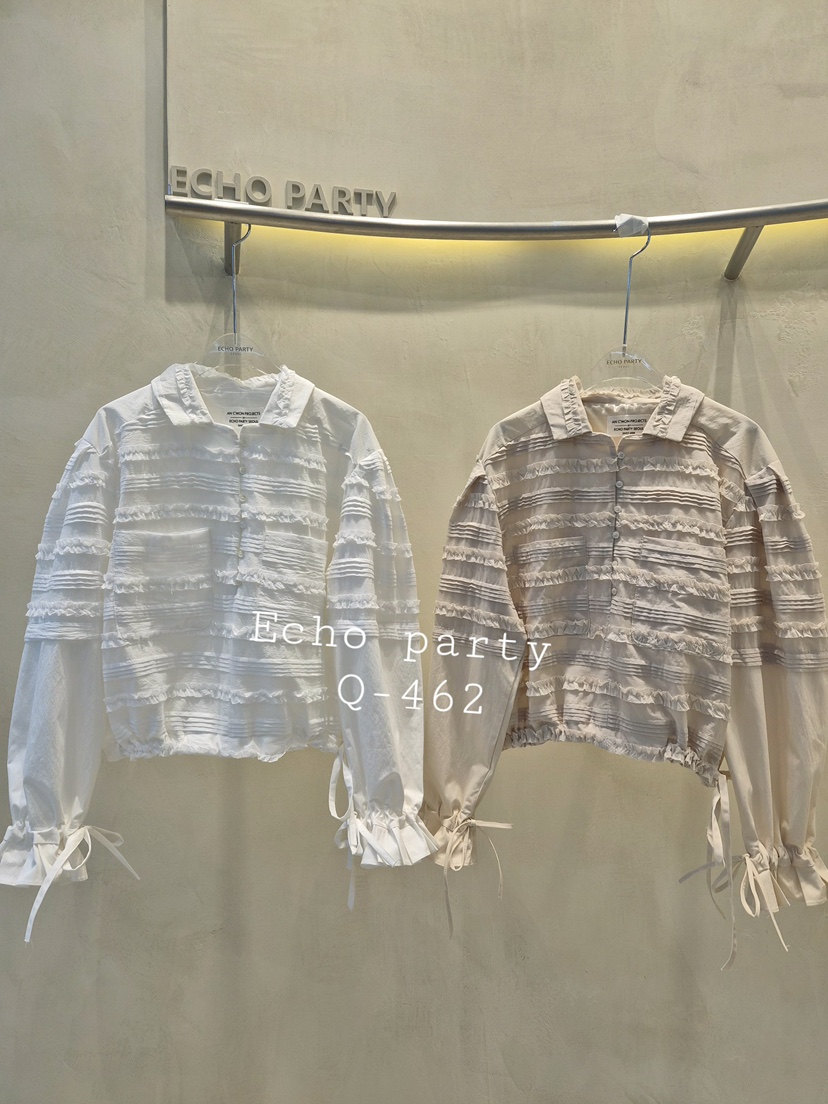 ECHOPARTY東大門㊣代購女士新品人氣時尚休閑真品襯衫蕾絲衫ECHOPARTY襯衫/蕾絲衫