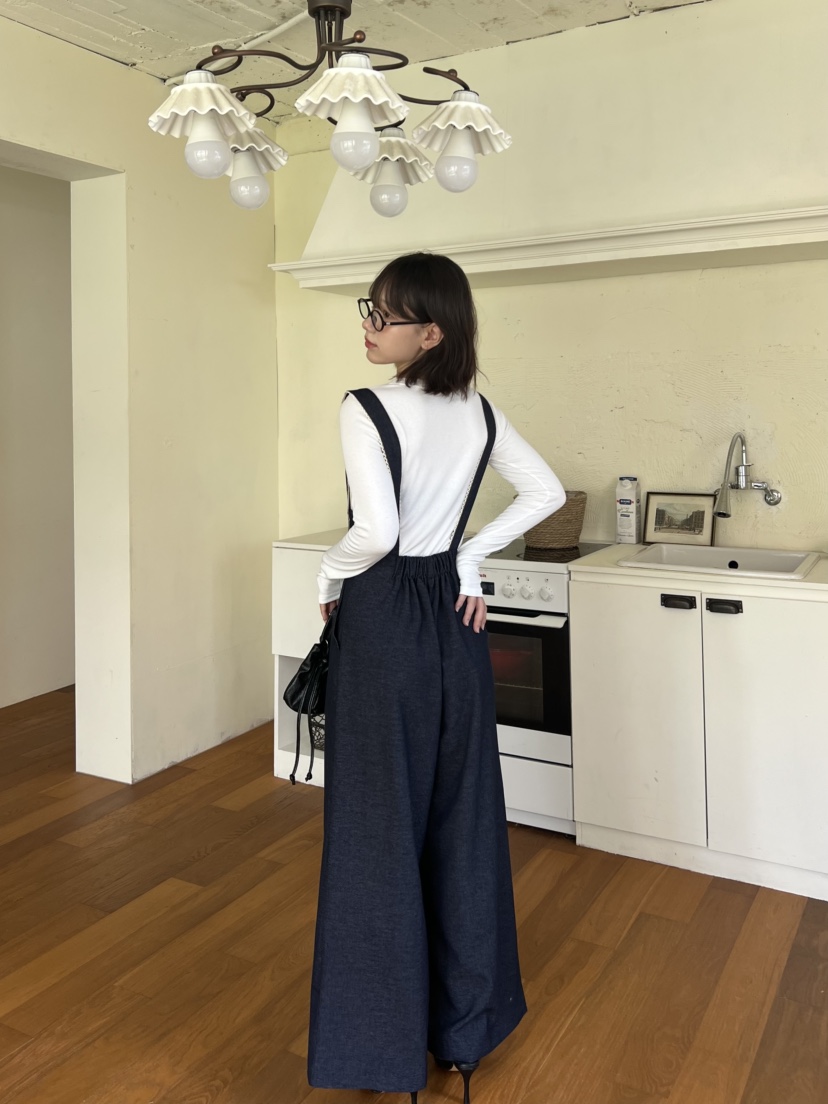 BOLD韓國代購㊣女士新款推薦熱賣休閑時尚真品25秋冬背帶褲BOLD背帶褲