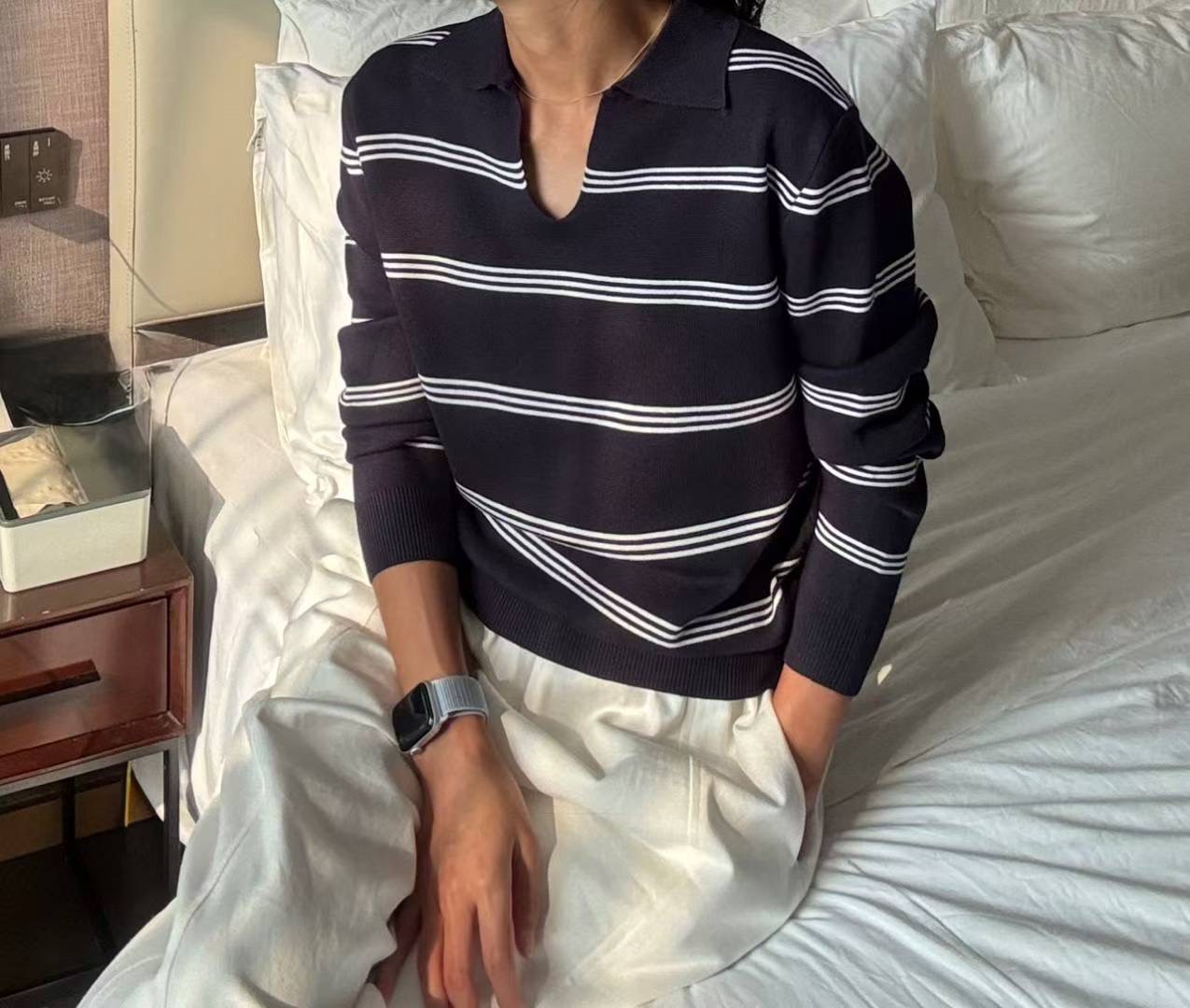 RIPPLE韓國直郵㊣女裝新品熱賣休閑時尚職業真品25秋冬針織衫RIPPLE針織衫圖色2