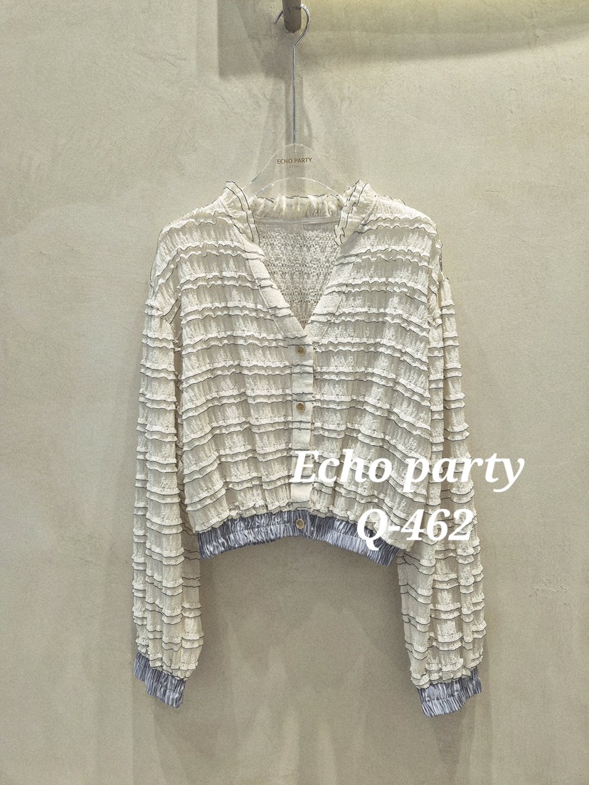 ECHOPARTY東大門㊣直郵女裝新品熱賣真品25秋冬人氣襯衫蕾絲衫ECHOPARTY襯衫/蕾絲衫