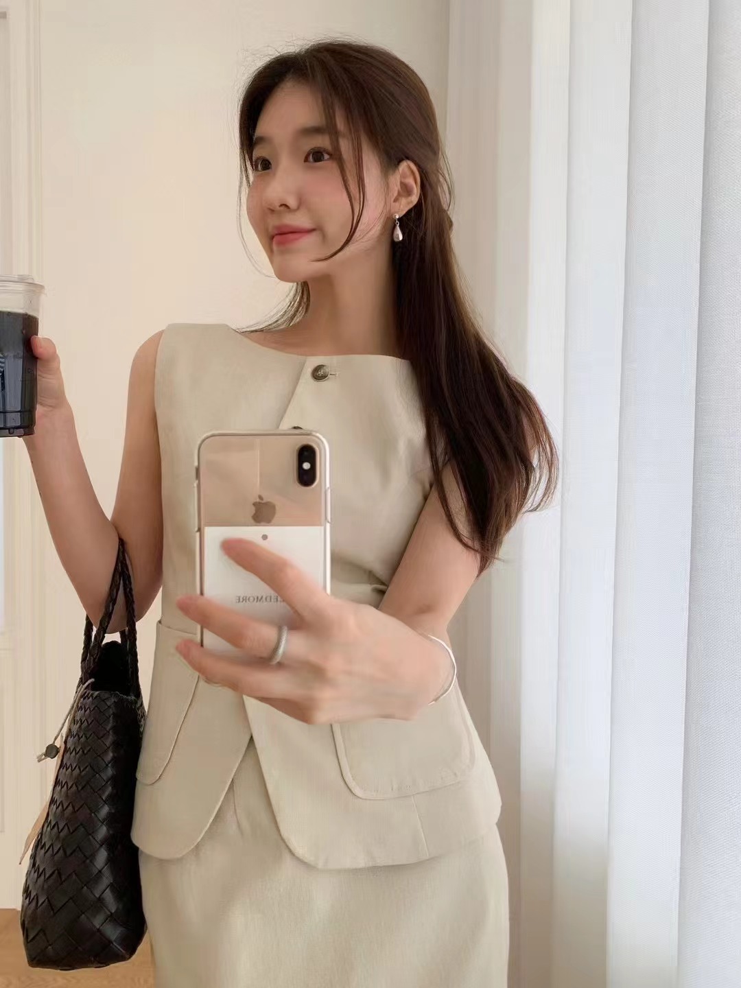 NEED MORE韓國直郵㊣女士新款25秋冬推薦職業人氣時尚馬甲NEED MORE馬甲圖色2