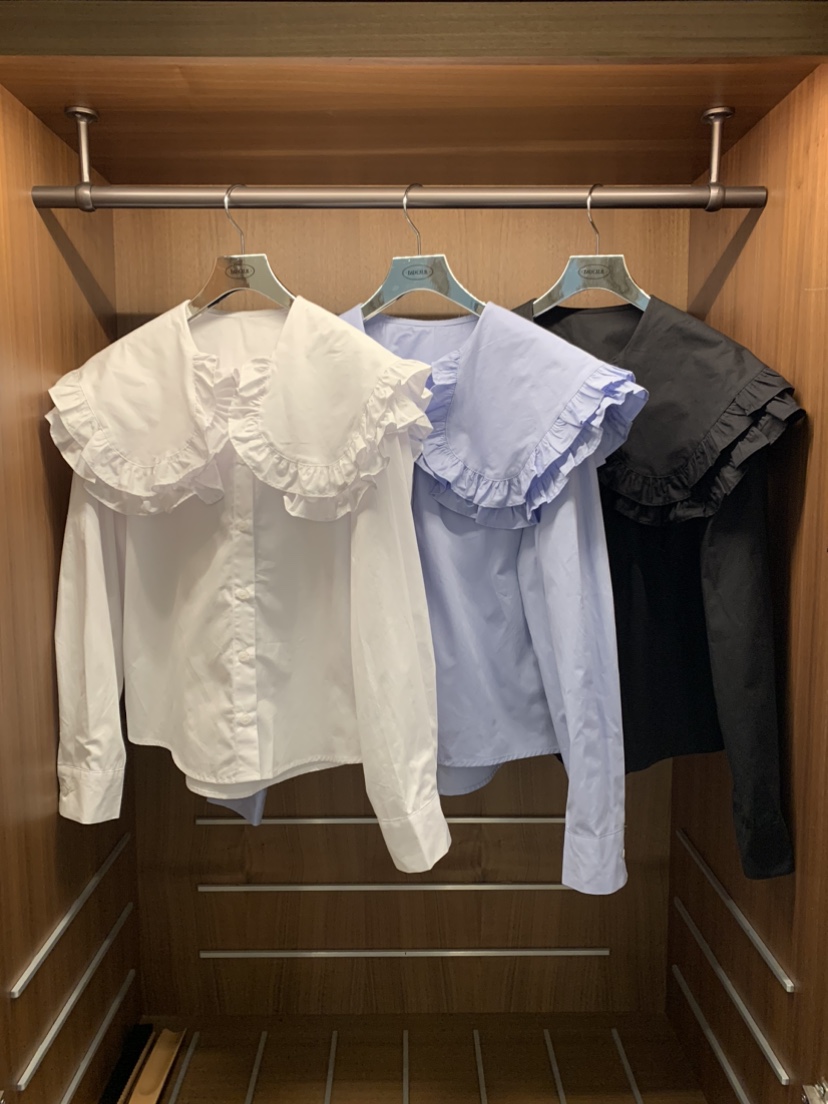 BADCALM東大門㊣代購女士新品職業熱賣時尚襯衫蕾絲衫荷葉邊BADCALM襯衫/蕾絲衫