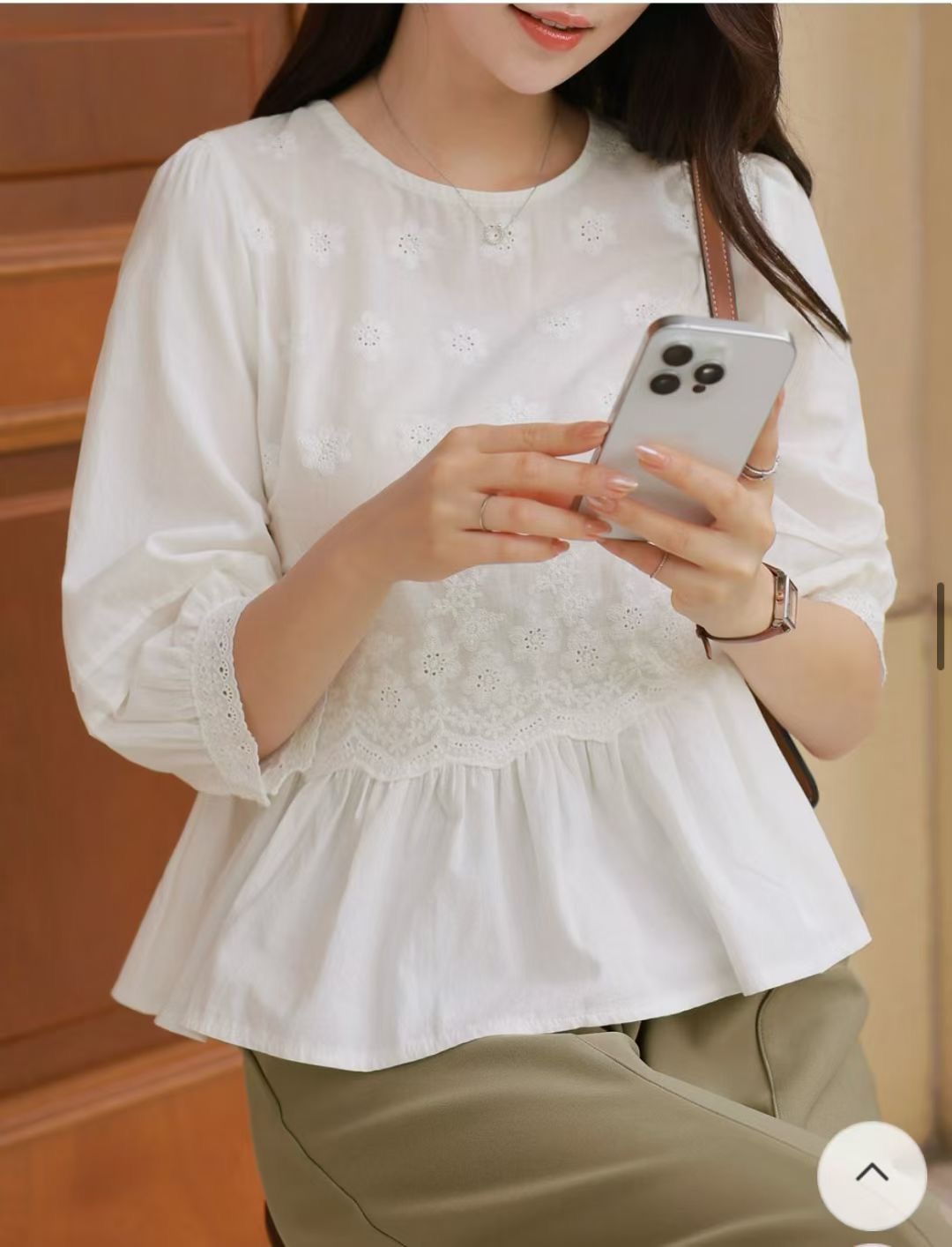 JNE東大門㊣代購女裝新品職業熱賣休閑真品人氣時尚襯衫蕾絲衫JNE襯衫/蕾絲衫