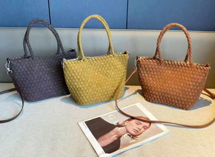 TROUVAILLE東大門㊣代購女士新品職業25秋冬單肩斜跨包網眼麂皮TROUVAILLE單肩/斜跨包