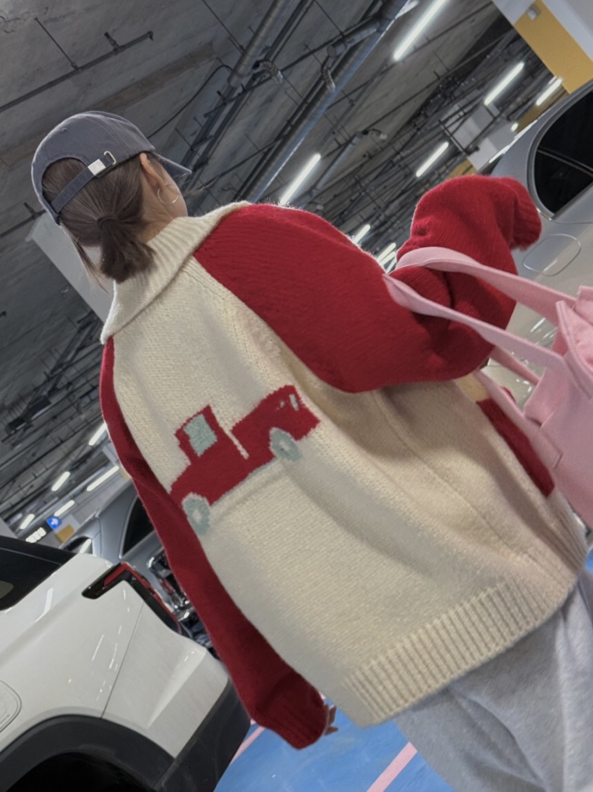 LIKEVAM東大門㊣代購女裝新款25秋冬真品時尚推薦針織衫開衫LIKEVAM針織衫