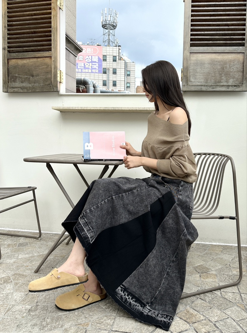 CLASSY-O韓國直郵㊣女士新品時尚真品休閑25秋冬針織衫露肩CLASSY-O針織衫