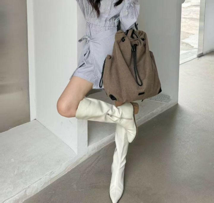 TROUVAILLE東大門㊣代購女裝新品時尚真品人氣職業雙肩背包TROUVAILLE雙肩背包