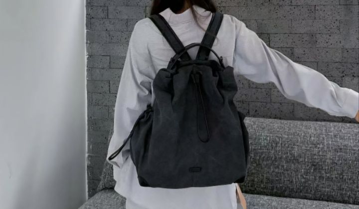 TROUVAILLE東大門㊣代購女裝新品時尚真品人氣職業雙肩背包TROUVAILLE雙肩背包