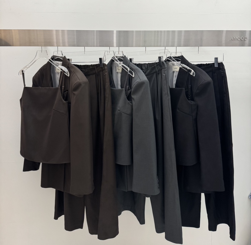 AMOOD東大門㊣代購女士新品休閑25秋冬職業人氣熱賣吊帶背心AMOOD吊帶/背心