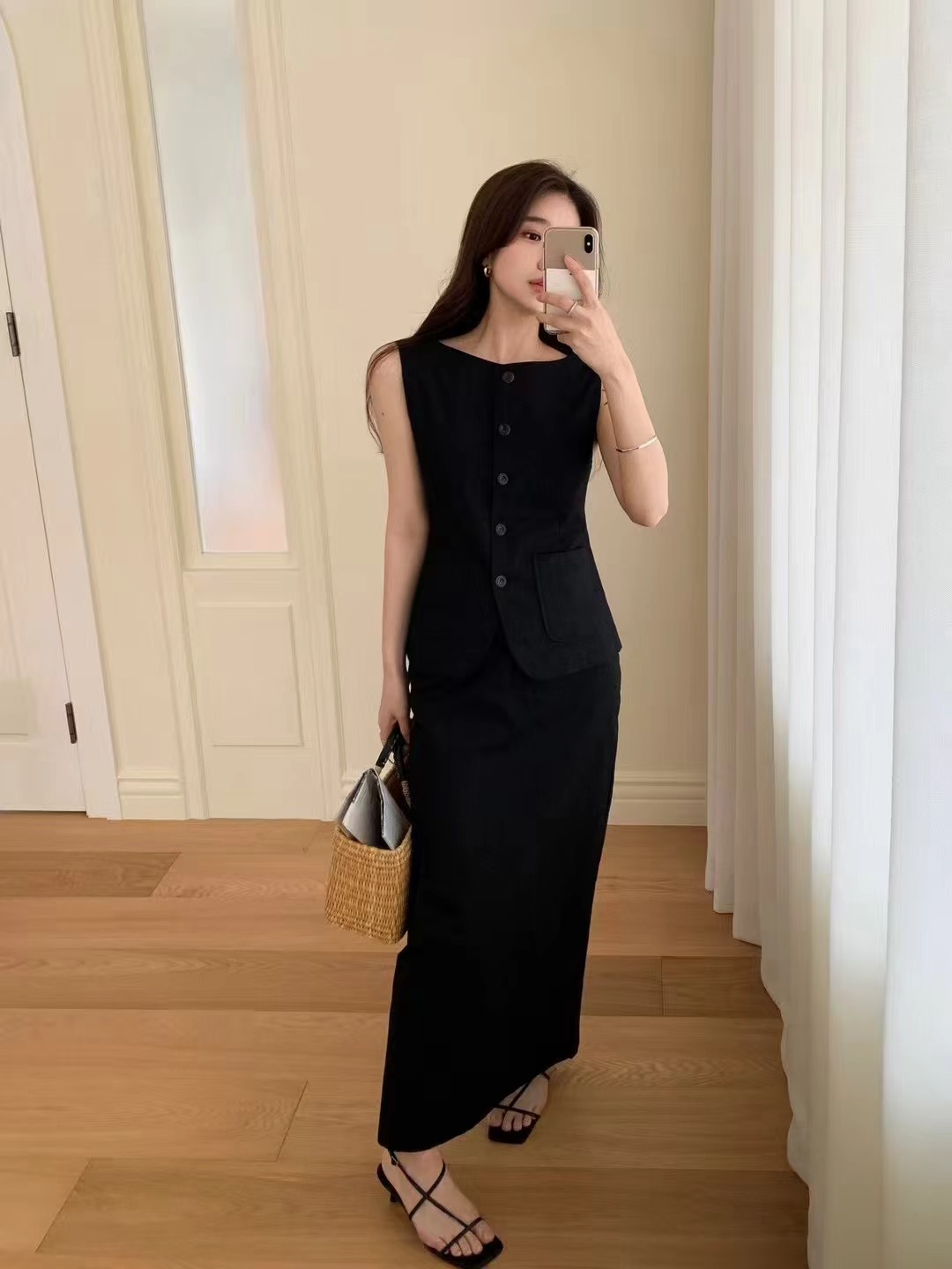 NEED MORE東大門㊣實拍女士新品真品職業25秋冬推薦熱賣長裙NEED MORE長裙圖色3