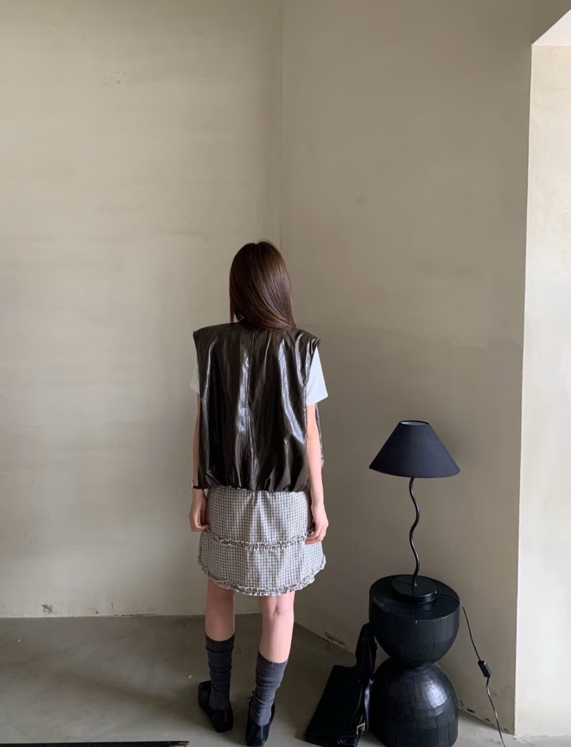 DOUZEMOIS韓國代購㊣女士新款推薦人氣25秋冬時尚馬甲不含內搭DOUZEMOIS馬甲