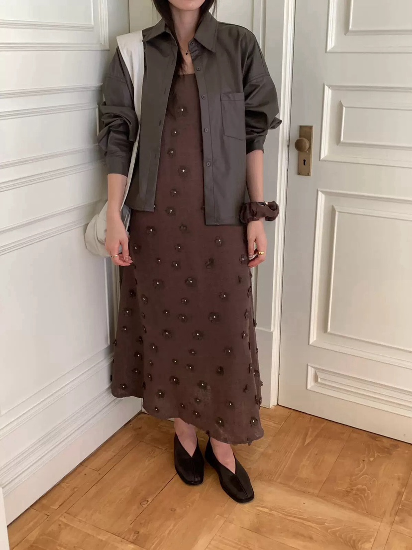 DOUZEMOIS東大門㊣實拍女士新品職業時尚25秋冬推薦人氣連衣裙DOUZEMOIS連衣裙