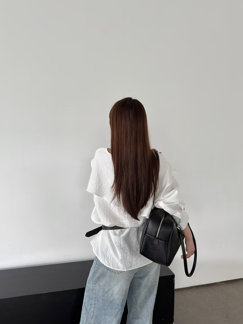 DOUZEMOIS東大門㊣直郵女士新品推薦人氣襯衫蕾絲衫不含腰帶DOUZEMOIS襯衫/蕾絲衫