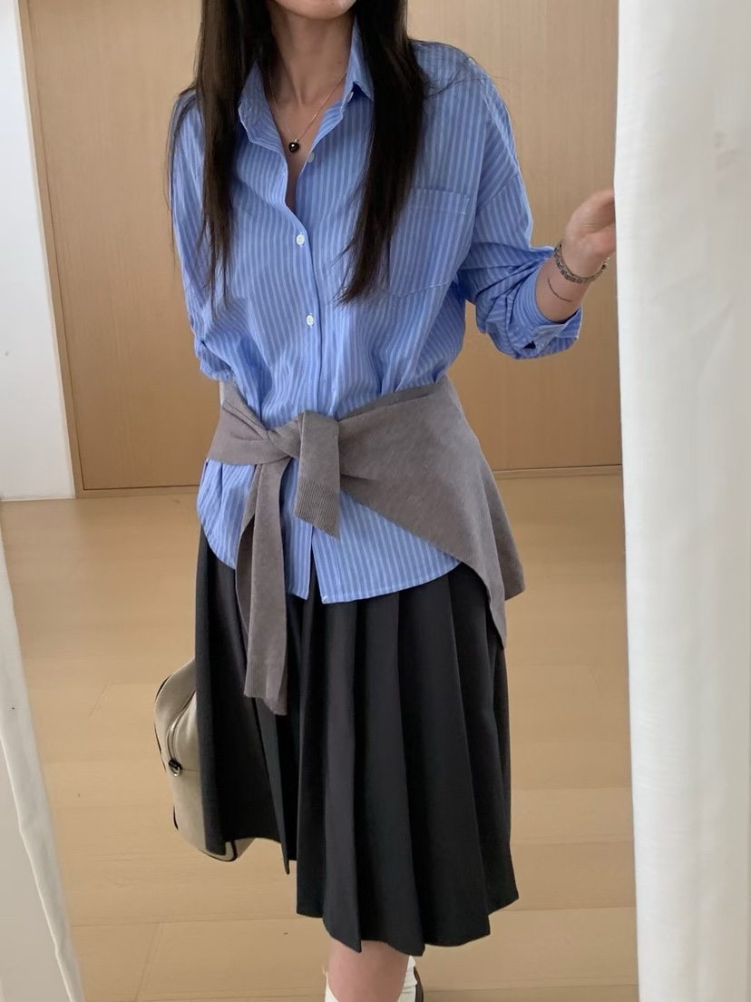 DOUZEMOIS東大門㊣直郵女士新款25秋冬職業半身裙中短裙含腰帶DOUZEMOIS半身裙/中短裙