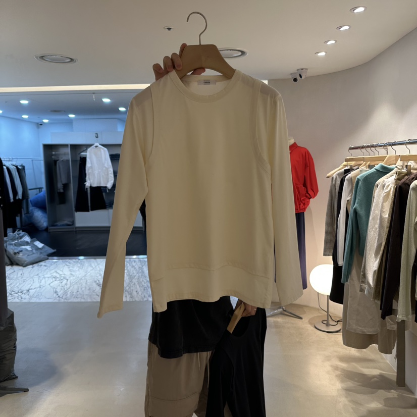 ROOM K-P東大門㊣代購女士新品熱賣25秋冬人氣時尚長袖T恤ROOM K長袖T恤