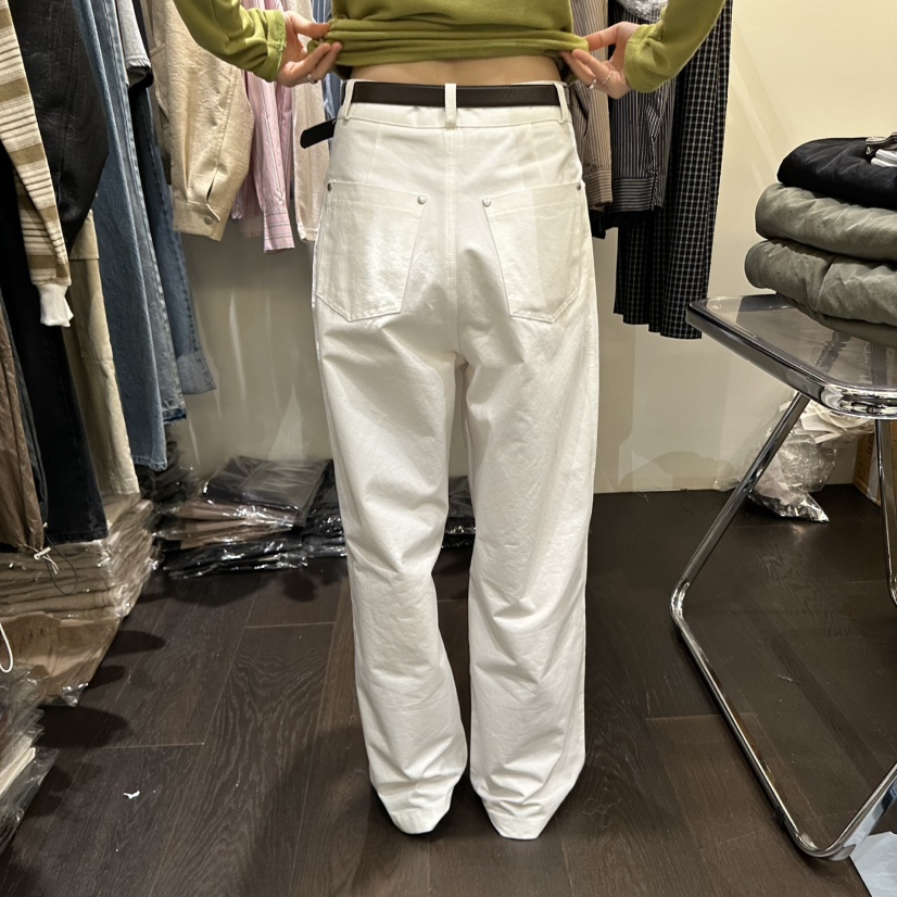 VIBELLE韓國代購㊣女裝新品人氣熱賣25秋冬職業休閑褲不含腰帶VIBELLE休閑褲